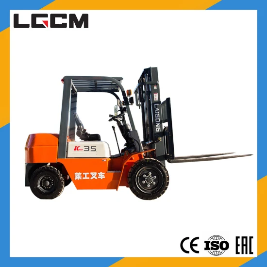 Equipamento de manuseio de materiais Lgcm Hidráulico pequeno 2 Ton 2,5 Ton 3 Ton Empilhadeira a diesel com boa qualidade Mini Empilhador a gás Porta-paletes para logística